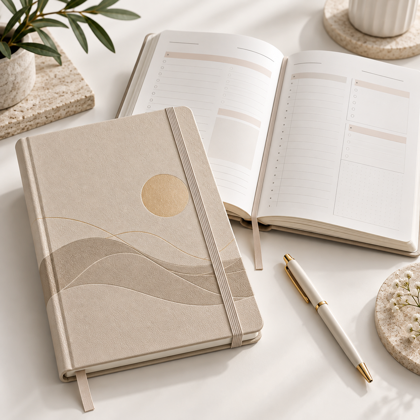 QENAVIRO™ FocusField Weekly Desk Pad